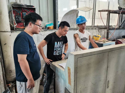 踐行“企業服務年”精神 為企業提供技術支持 --柳州市智服中心服務廣西信科塑料管業